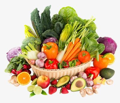 Basket of Fruits and Vegetables - PNG Cutout Resources at New Picture Website